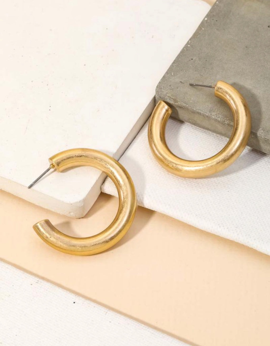 Tube Hoop Earrings
