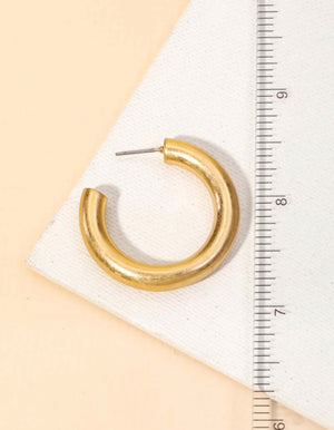 Tube Hoop Earrings
